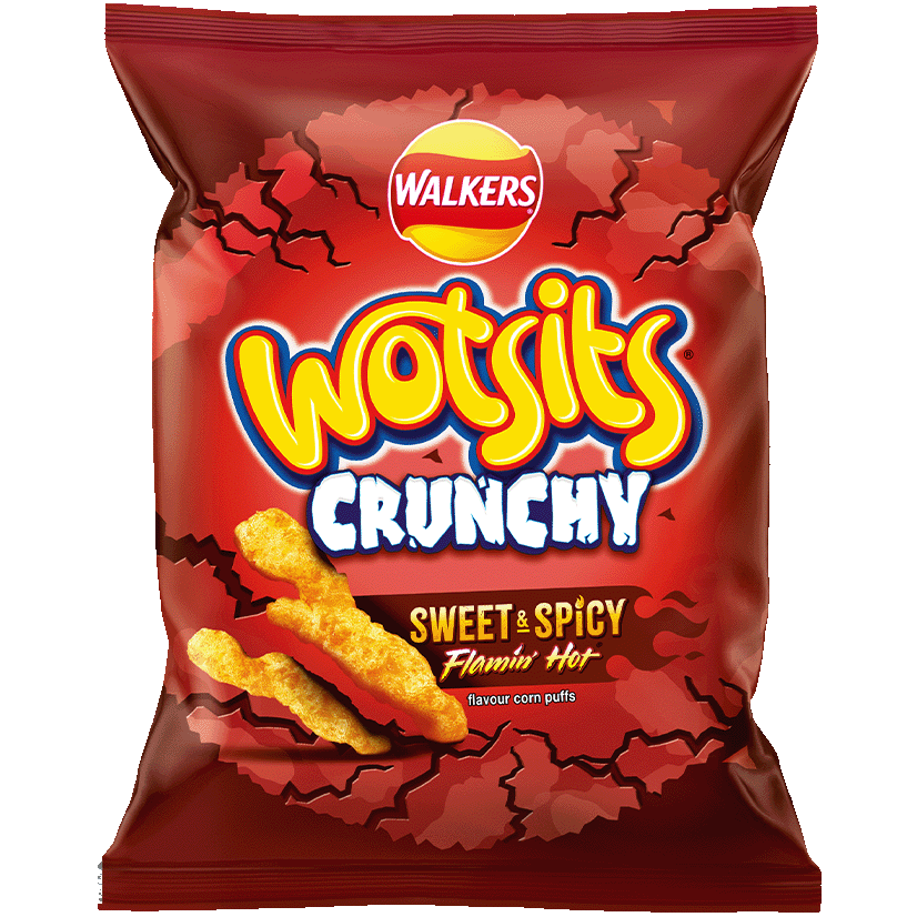 Wotsits Crunchy Sweet & Spicy Flamin' Hot